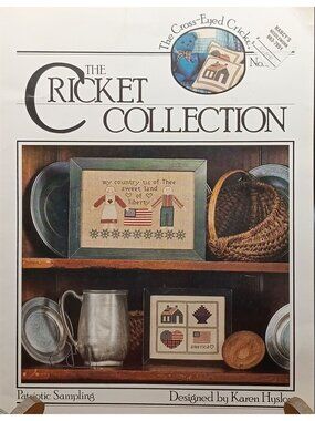 The Cross-Eyed Cricket Patriotic Sampling Cross-Stitch Pattern Booklet 1987 Amer